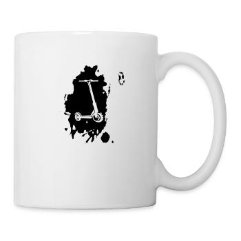 Cadeau de passe-temps de sport de scooter - Mug blanc - blanc - Droite