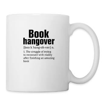 Book hangover books gift book - Mug - white - Right