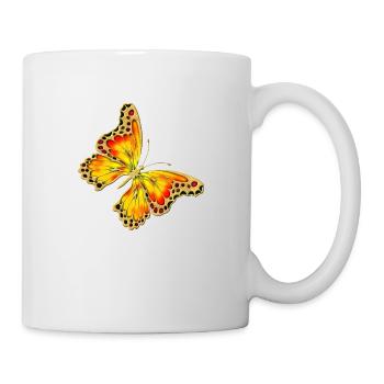 papillon - Mug blanc - blanc - Droite