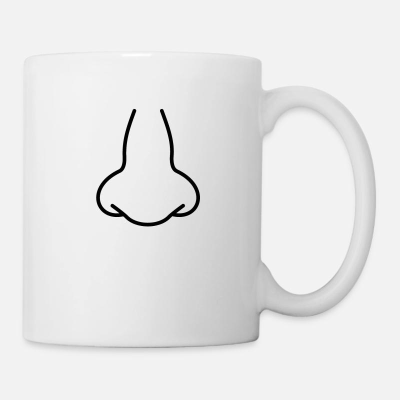 Nase - Tasse - Weiß