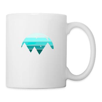 Parapente Parapente Montagnes Vintage - Mug blanc - blanc - Droite