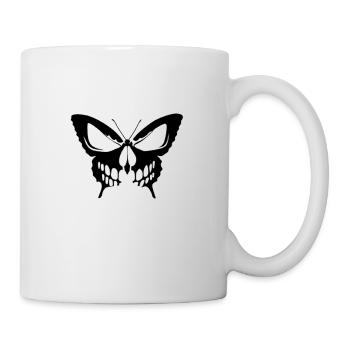 Butterfly-skull - Mug - white - Right