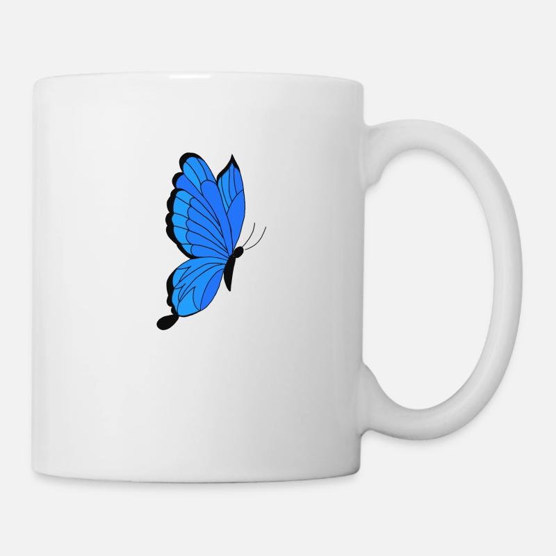 Schmetterling - Tasse - Weiß