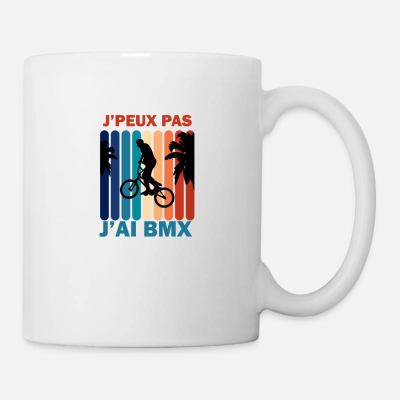 J'peux pas j'ai BMX - Mug blanc - blanc