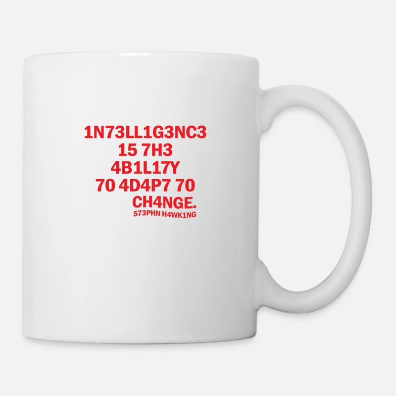 Inteligence Wissenschaft Spruch Physik Geschenk - Tasse - Weiß