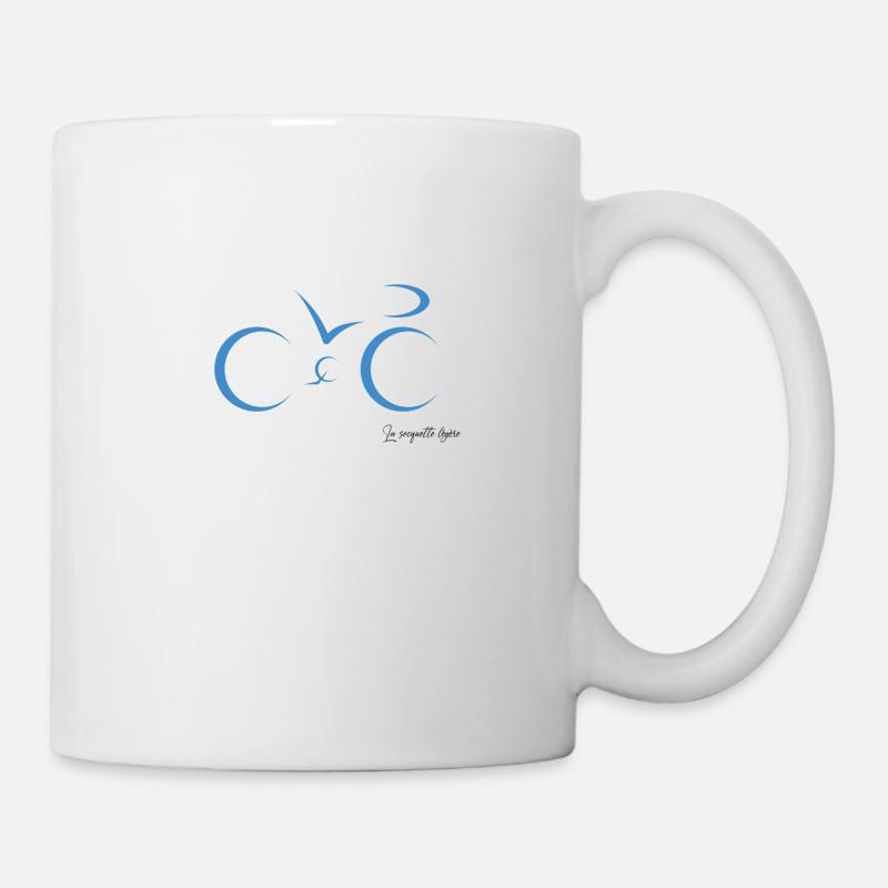 Logo vélo bleu - Mug blanc - blanc