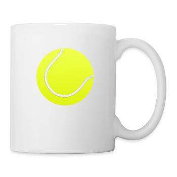 balle tennis sport - Mug blanc - blanc - Droite