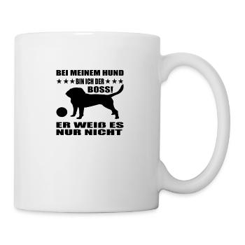 Geschenk Hund Hundeschule familie Geburtstag - Tasse - Weiß - Rechts