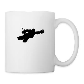 Gardien de but de joueur de hockey sur glace, gardien de but. Hockey sur glace - Mug blanc - blanc - Droite