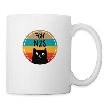 Art FCKNZS chat drapeau politique cadeau - Mug blanc - blanc - Droite