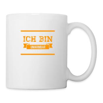 ich will eine Umarmung - Tasse - Weiß - Rechts