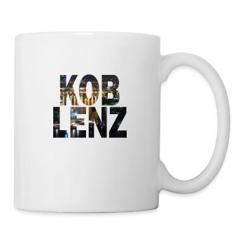 Koblenz nightlife harbor - Mug - white - Right