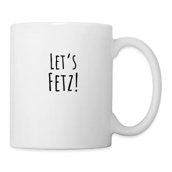 Statement "Let's fetz" in black - Mug - white - Right