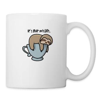 This is not my day! lazy animal design - Mug - white - Right
