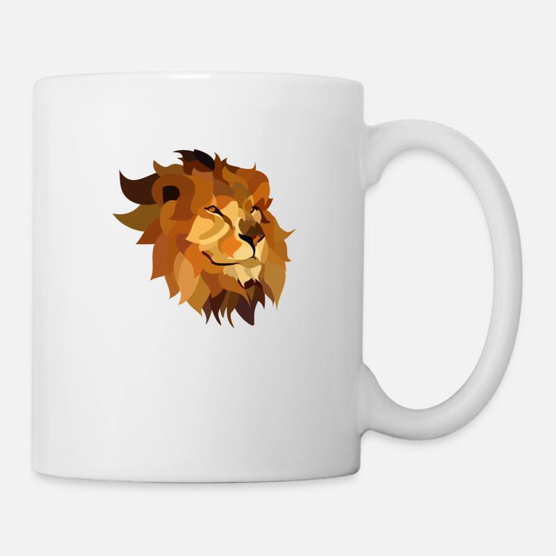 Löwe - Tasse - Weiß