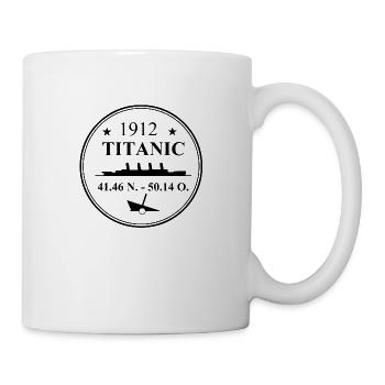Titanisch - Tasse - Weiß - Rechts