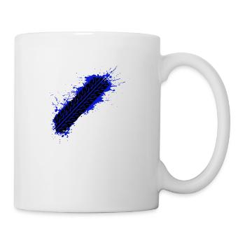 reifenspur bremsstreifen fetter felgen trend brems - Tasse - Weiß - Rechts