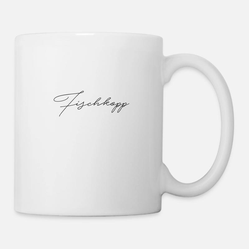 Fischkopp,Geschenk,lustig,cool,trend,humor,Style, - Tasse - Weiß