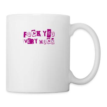Je te baise beaucoup - Mug blanc - blanc - Droite