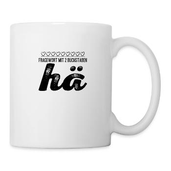 hä - Tasse - Weiß - Rechts