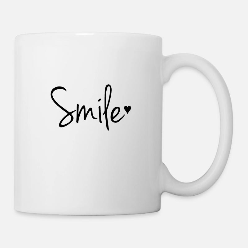Smile - Tasse - Weiß