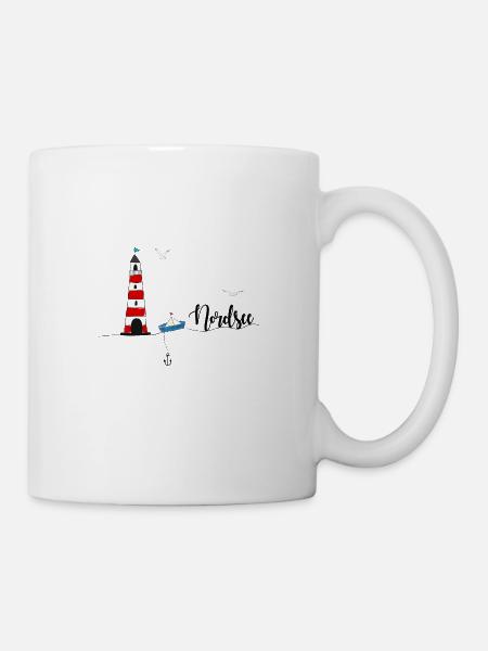 Skyline Nordsee - Tasse - Weiß
