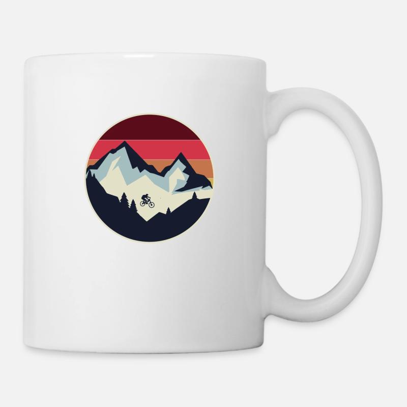 VTT VTT vtt vélo de descente - Mug blanc - blanc