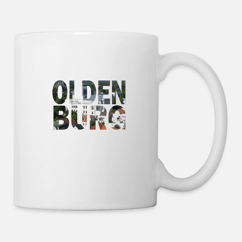 Paysage urbain d'Oldenburg (Oldb) - Mug blanc - blanc