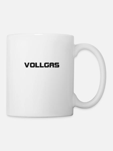 Vollgas - Tasse - Weiß