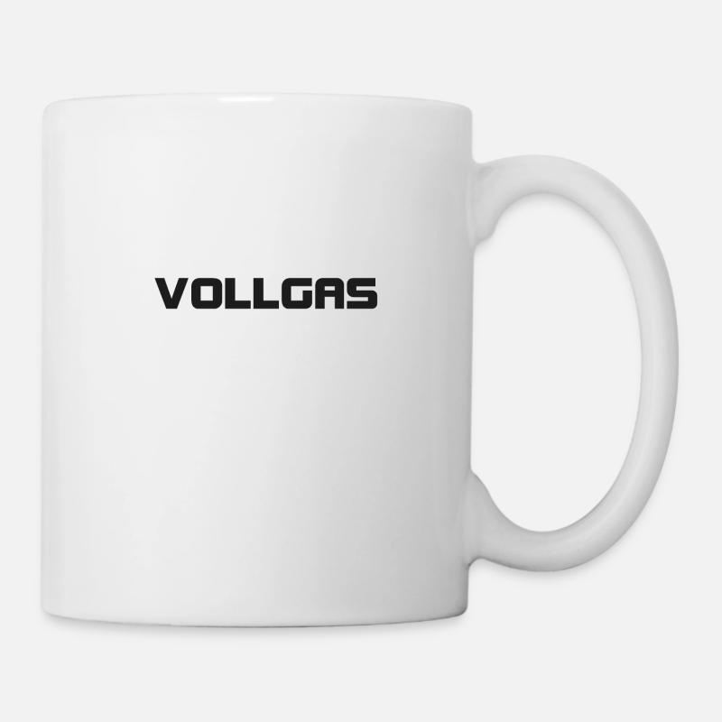 Vollgas - Tasse - Weiß