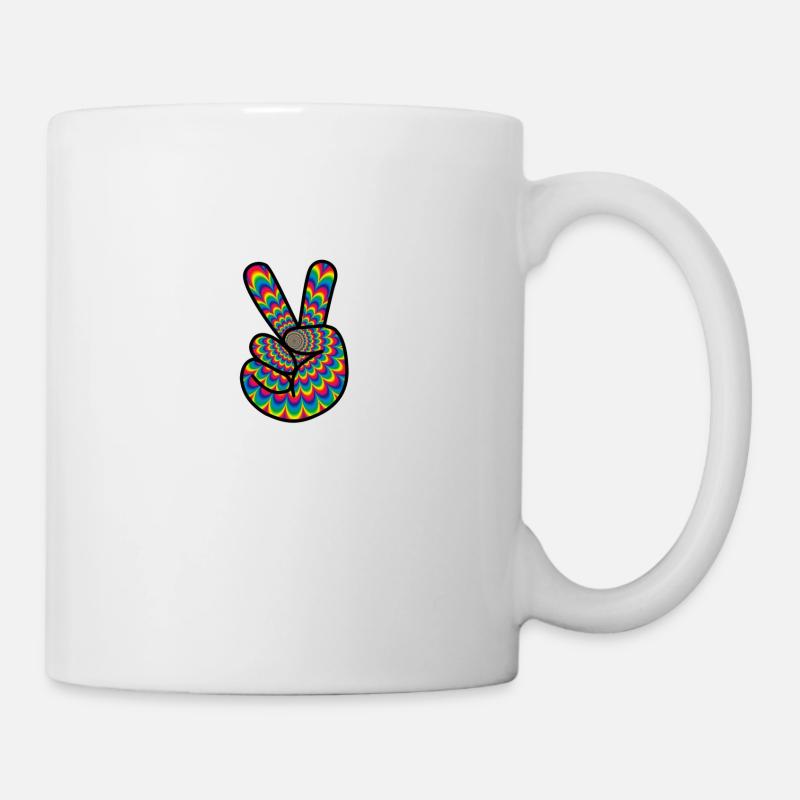 Psychedelic Acid Peace Gift - Mug - white