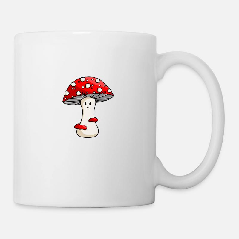 Joyeux crapaud rouge - Mug blanc - blanc