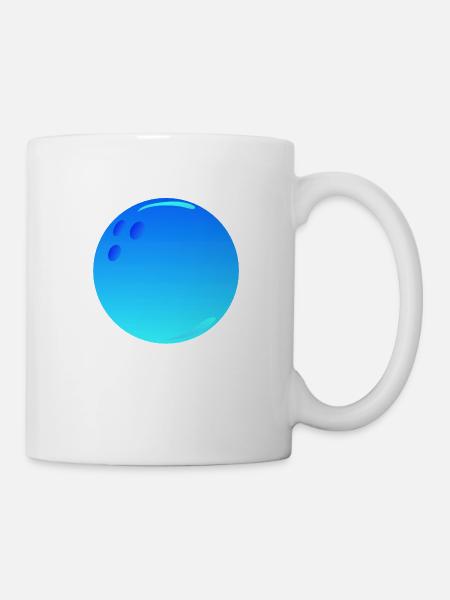 Sport Bowlingkugel - Tasse - Weiß