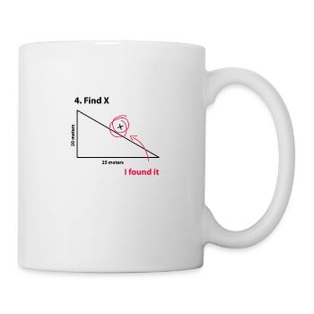 Trouver X - Mug blanc - blanc - Droite