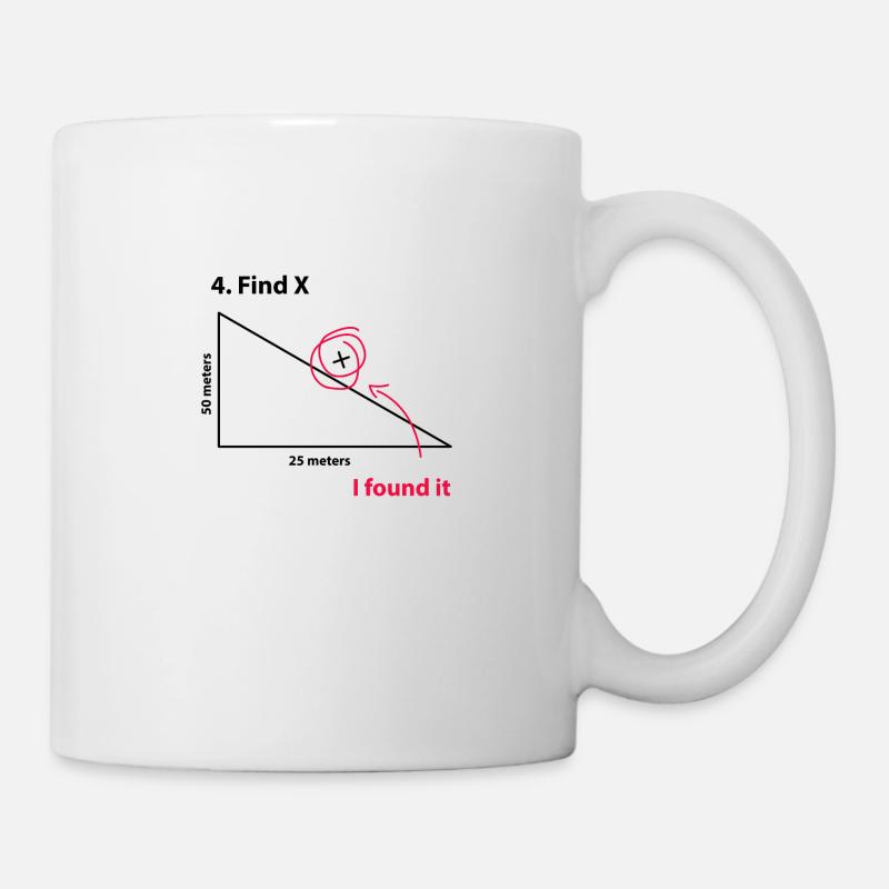 Trouver X - Mug blanc - blanc
