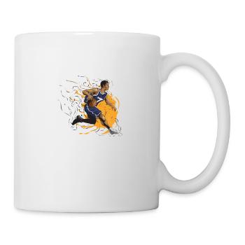 Drible Basket Grafik Idée Cadeau Sympa Fun Cool - Mug blanc - blanc - Droite