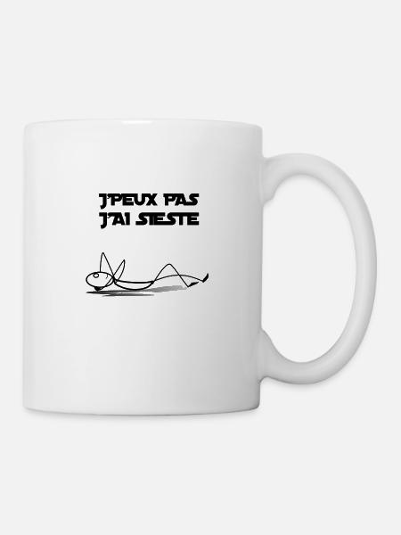 J’peux pas j’ai sieste - Mug blanc - blanc