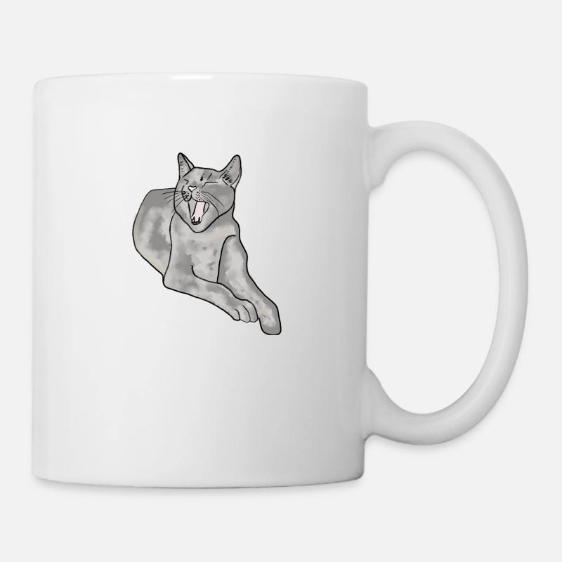 chat - Mug blanc - blanc