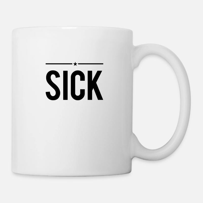 je suis malade - Mug blanc - blanc