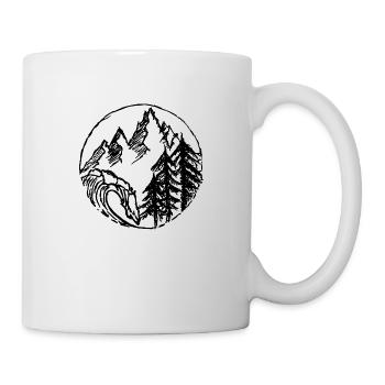 Wilderness Outdoor Camping Hiking & Surfing - Mug - white - Right