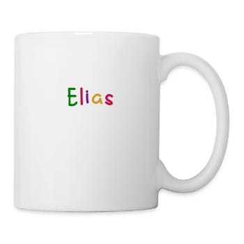 Elias first name boy name colored font colored - Mug - white - Right