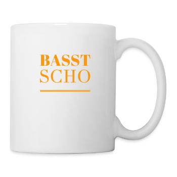 basst scho - Tasse - Weiß - Rechts