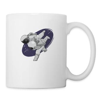 Galaxy BJJ Astronaut Flying Armbar Jiu Jitsu Cadeau - Mug blanc - blanc - Droite