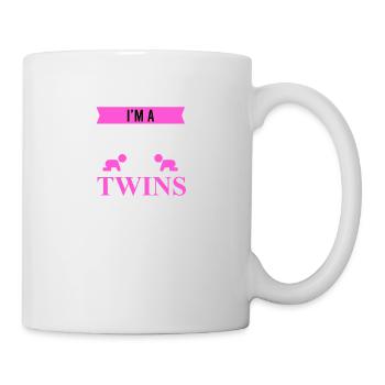 Je suis une maman de jumeaux rien ne me fait peur idée cadeau - Mug blanc - blanc - Droite