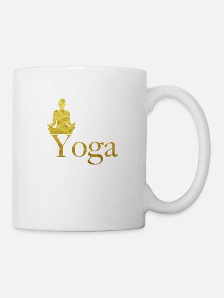 Yoga - Tasse - Weiß