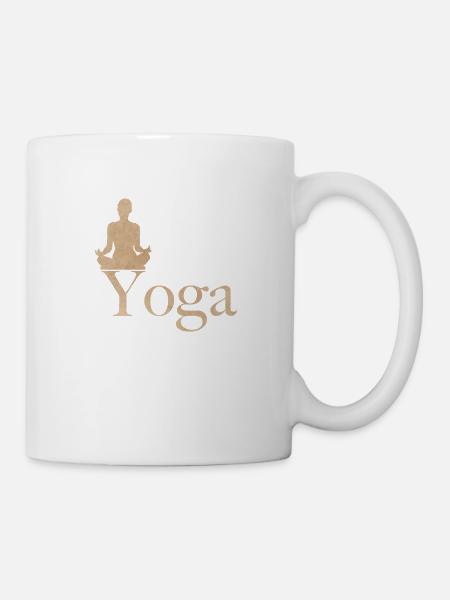 Yoga - Tasse - Weiß