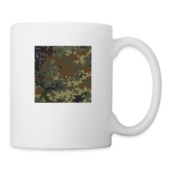 German flecktarn camouflage - Mug - white - Right