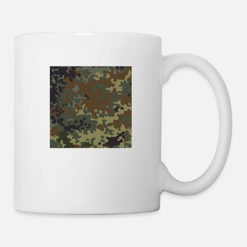Camouflage flecktarn allemand - Mug blanc - blanc