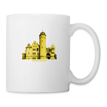 Château à douves de Mespelbrunn Spessart Basse Franconie - Mug blanc - blanc - Droite