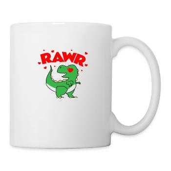 Dinosaur RAWR Dino lover kids gift - Mug - white - Right